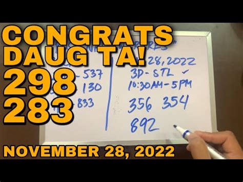 NOVEMBER 28 2022 SWERTRES GUIDE AND BONUS ALL .